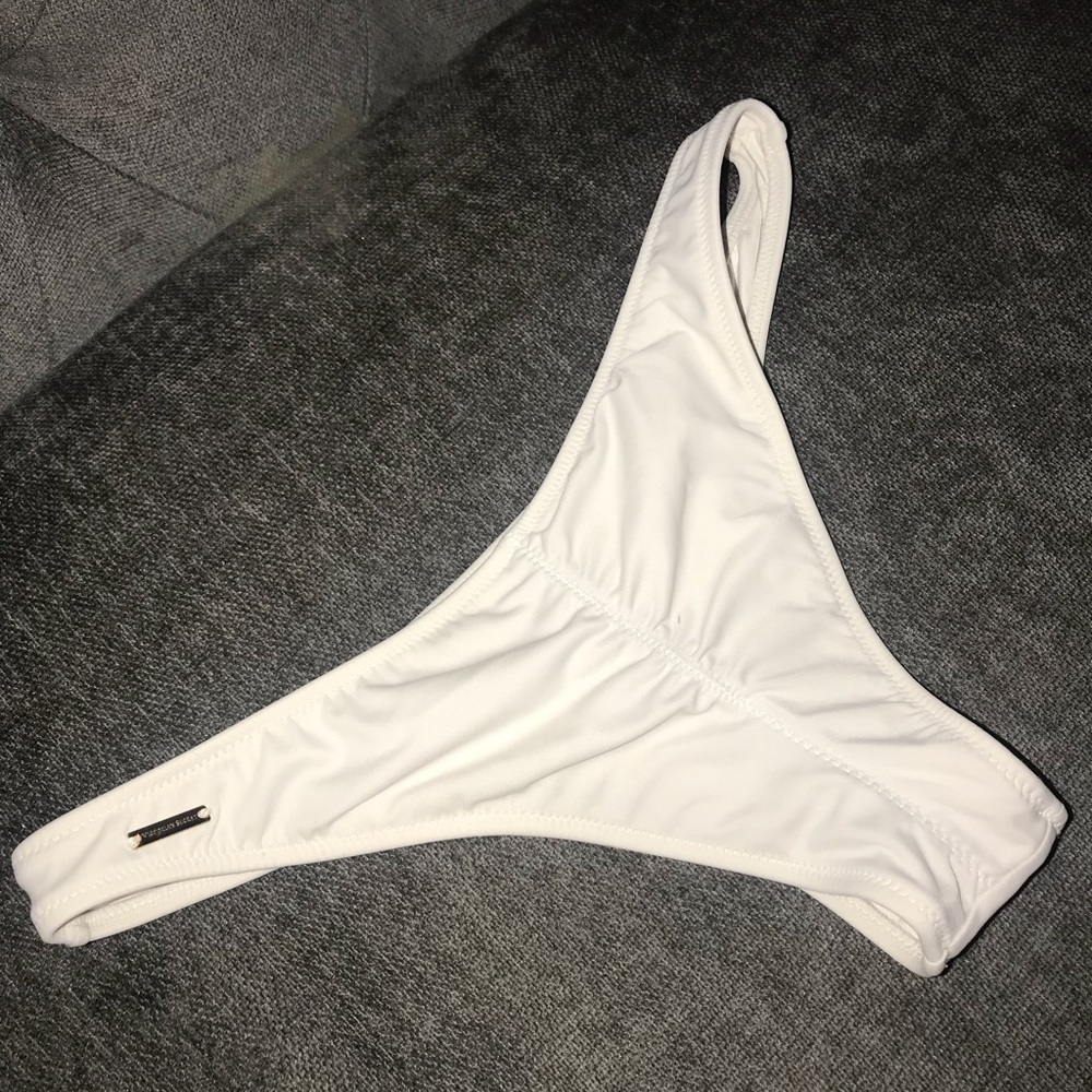 Victorias Secret white scrunch bikini bottom